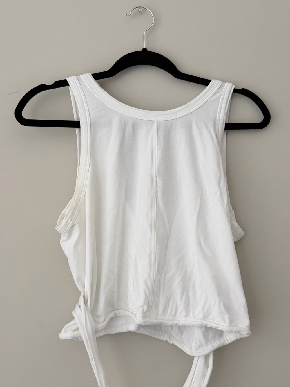 lululemon athletica White Tie-Back Muscle Tank